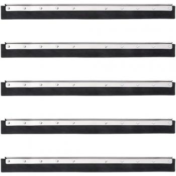Squeegee Heads 5 pcs 75x2x5 cm Steel and Rubber