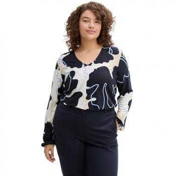 TOM TAILOR Plus Langarm T-Shirt für Damen