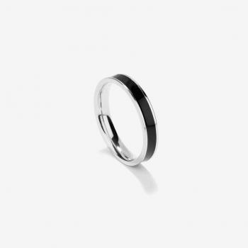 Anillo Nogueiras de Acero Plateado para Hombre
