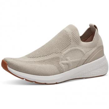 Tamaris Damen Slip-On Sneaker Beige Metallic 24726-42