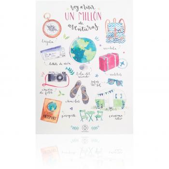 Calle Encantada: Lámina multicolor “Voy a Vivir un Millón” WOA02915