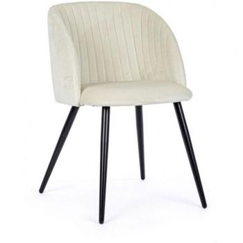 Sedia Queen Velvet Iperbriko (Bianca) – 2 pezzi