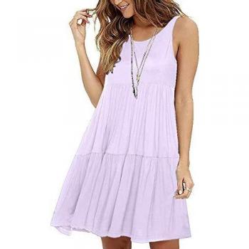 Dress Estivo A Birdon Senza Maniche e Taglia Camicia