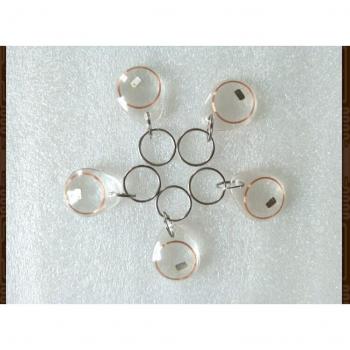 50pcs 13.56MHz Epoxy CPU Keychain Card Fudan FM1208-10