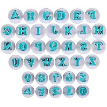 Set di stampi per dolci 36 pezzi – LIHAO lettere, numeri e forme