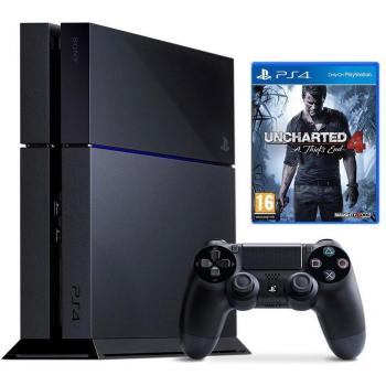 Set PS4 1 TB + Uncharted 4 – Buon stato