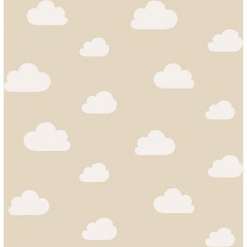 Papier peint intissé nuages beige