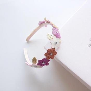 Diadema Infantil de Flores Brillantes