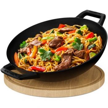 Gusseisen Wok ohne Deckel 32 cm