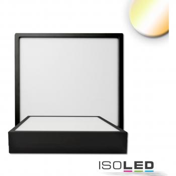 LuceFlex ISOLED 15W Plafoniera nera 170x170mm dimmerabile ColorSwitch