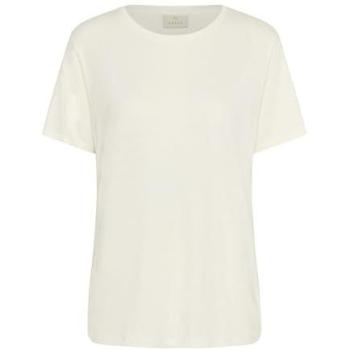Weißes Damen-T-Shirt Maria Kaffee L