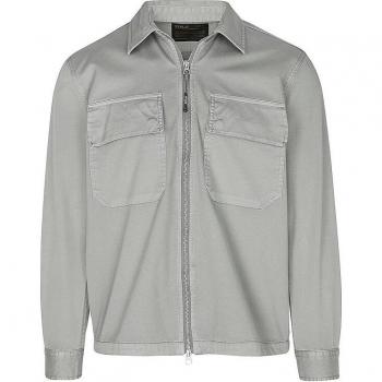 REPLAY Giacca Camicia Garment Dyed Grigio Militare 705