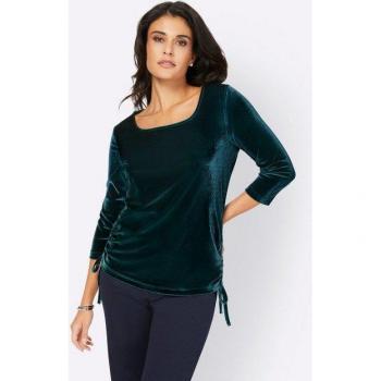 CREATION Damen 3/4 Ärmel T-Shirt, L‑Größe 40, Blau Petrol