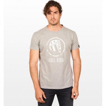 Skull Rider Men's Old Skull Short Sleeve Shirt Grey