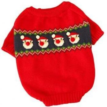 Holiday Hound Red Knit