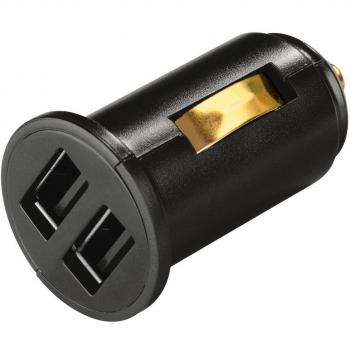 Hama USB‑Power‑Station „Dual Piccolino II“ – KFZ‑Zigarettenanzünder, 12 V, 2‑Port