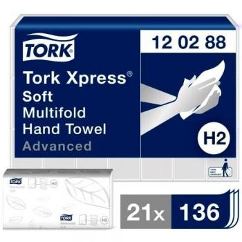 Caja de 2856 para Secamanos plegado en W Tork Advanced suave