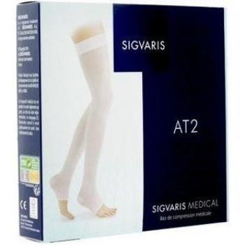 Bas de compression Autofix PO Sigvaris AT2 Blanc L1 1 Paire