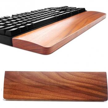 Repose-poignet en bois de noyer pour clavier 67/87 touches