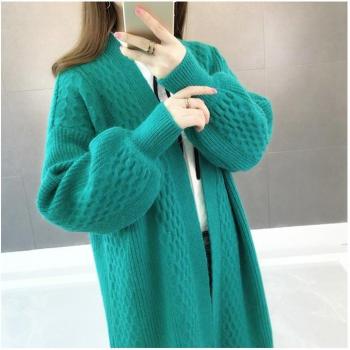 H.SA Women's Lantern Sleeve Knit Coat