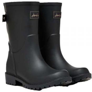 Joules Wistow Damen-Wellies – schwarze, verstellbare Wadenstiefel