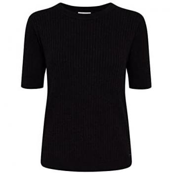OXMO Rundhals Kurzarmshirt Strickkurzarmpullove