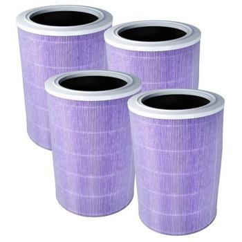 Kit 4× Filtres HEPA Charbon Actif Antibactérien – Xiaomi Mi Air Purifier 2S