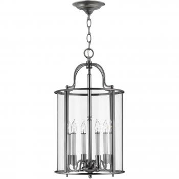 Elstead Lighting Gentry 6 Light Large Ceiling Lantern Pendant E14 Pewter