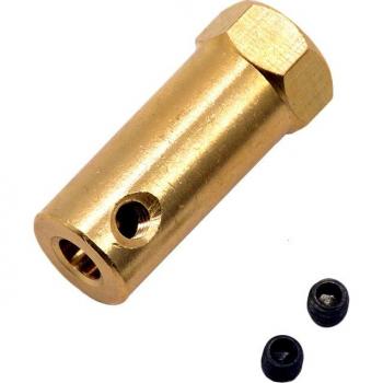 Brass Hex Coupling 30mm for Robotics