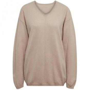 Eleganter Kaschmirpullover mit V-Ausschnitt