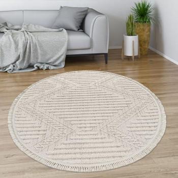 Crema Geometric Frange