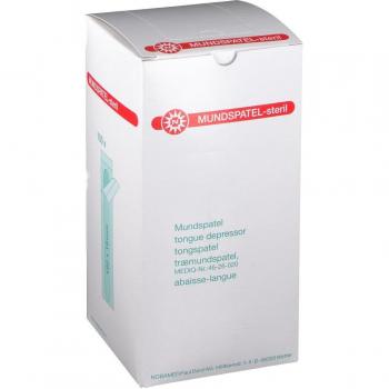 Pack 100 bâtons d’abaisse‑langue Noba en bois stérile 150x18 mm
