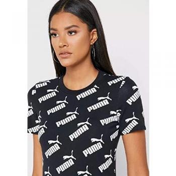 Donna Vestito Nero AOP Fitted Puma Amplified S