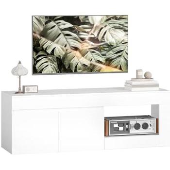 Armario TV Homcom con Dos Puertas y Estante Abierto
