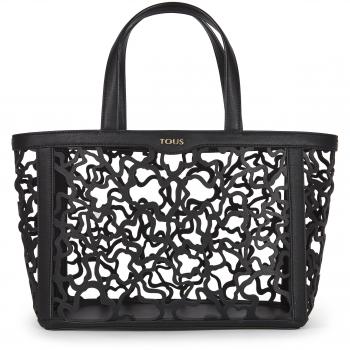 Tous Kaos Shock Mediano, Bolso Totes para Mujer, Color Negro