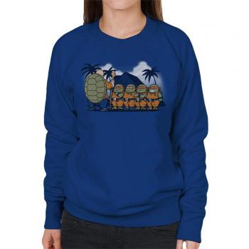Royal Blue Ninja Kame Kid's Cloud City 7 Dragon Ball Z Sweat