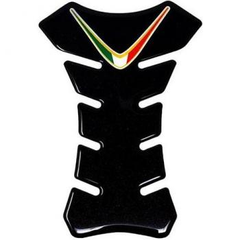 Pad Antideslizante 3D para Tanque de Moto Italia, Negro
