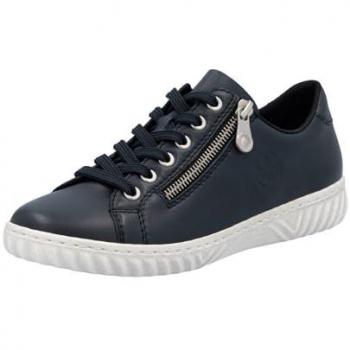 Rieker Ladies’ Blue Zip Trainer – Comfort & Style – Size 8