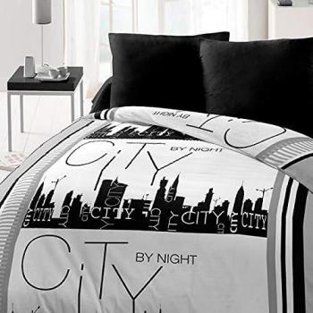 Couverture complète City by Night 220x240 cm Gris