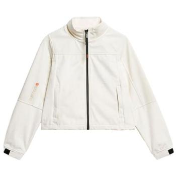 Women’s 2XS Superdry Off‑White Trekker Jacket, Drop Needle Velvet Fabric