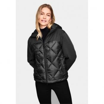 Damen Steppjacke CARINA, schwarz, 100% Polyester, NEW CANADIAN