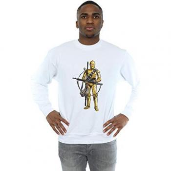 C‑3PO Chewbacca Bowcaster Sweatshirt – White