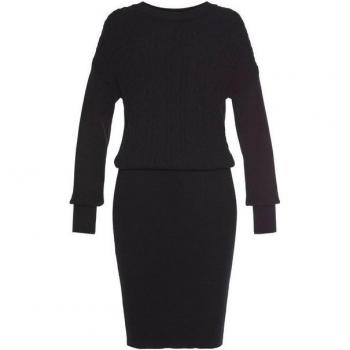 LASCANA Elegantes Strickkleid mit Zopfmuster, ideal für die kalte Jahreszeit