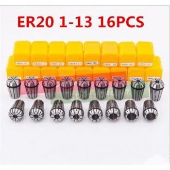 Set de 16 pinzas de resorte ER20 para torno de grabado
