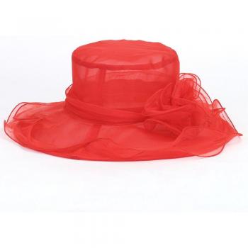 Stylish Wide Brim Church Hat for Women