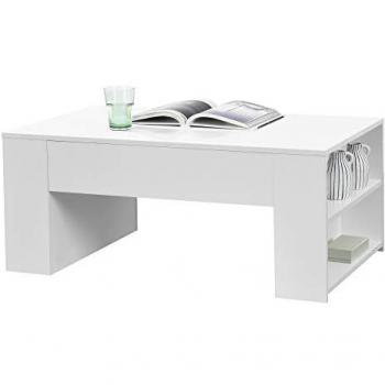Table Basse Vellinge avec Compartiments 42 x 100 x 60 cm Blanc