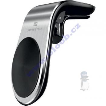 Grille Aération Magnétique Swissten Fixation Téléphone Voiture – Modèle Argente