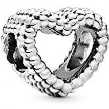 Pandora Sterling Silver Beaded Heart Bracelet for Women – Unboxed