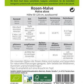 Malva Alcea Fiori Selvatici Bio