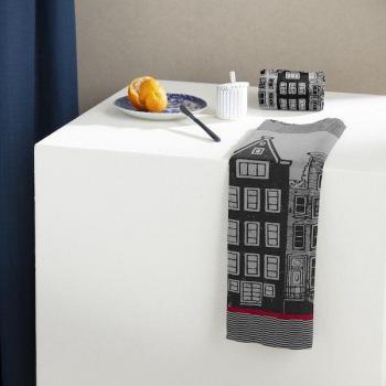 Jacquard Geschirrtuch Set Canal, 6-teilig, 60 x 65 cm